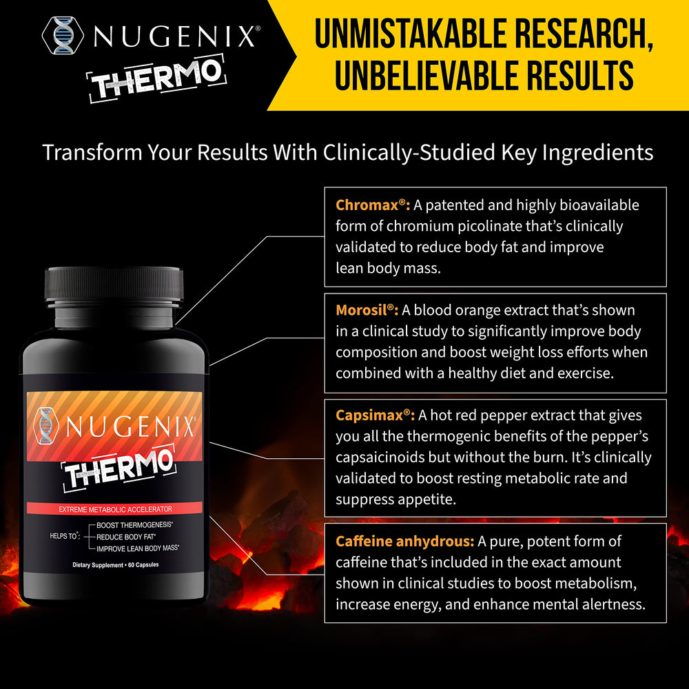 Nugenix Thermo packaging and bottle on a clean surface