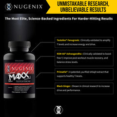 Nugenix Total-T Maxx gym setup suggests performance support