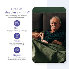 Melatonin and valerian root ingredients illustration