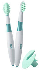 NUK Training Toothbrush Set displaying two BPA-free brushes