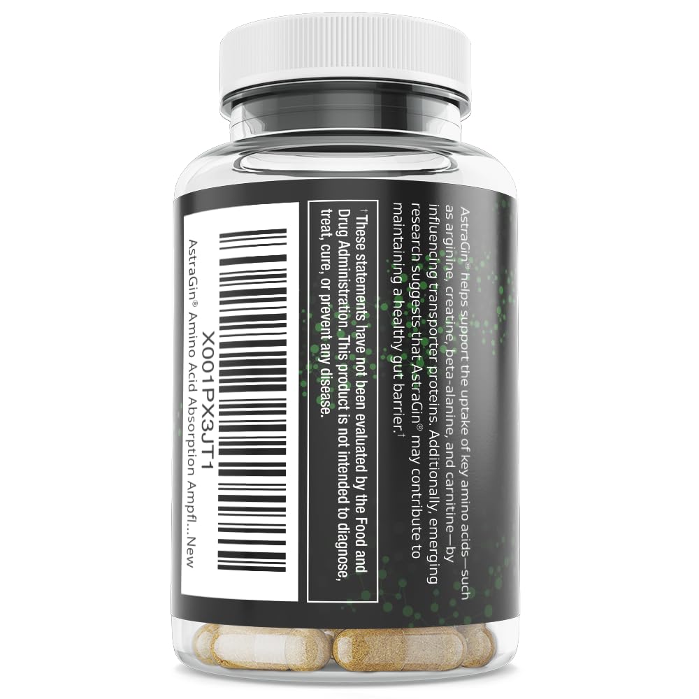 AstraGin capsules next to label