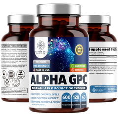 Number One Nutrition Alpha GPC 600mg capsules bottle - hero image
