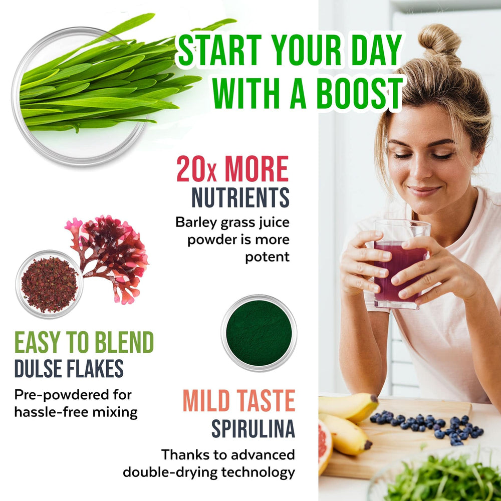 Numami Detox Smoothie spoon and scoop demonstrate easy measuring for daily green detox routines.