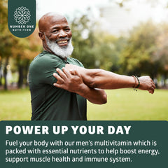 Product packaging of Number One Nutrition Men's Multivitamin