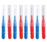 NUOLUX blue 3mm interdental brush head close-up