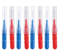 NUOLUX blue 3mm interdental brush head close-up