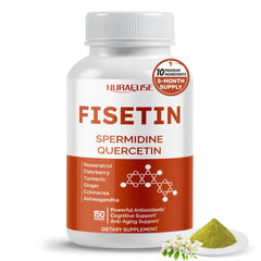 NURAFUSE Fisetin bottle containing 150 capsules