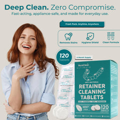 Product packaging showing the 120-count bottle of NuraClean Ultimate