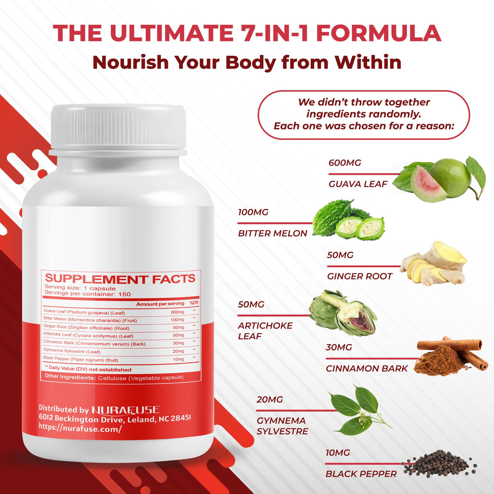 NURAFUSE Cinnamon-Gymnema-Black Pepper focuses on metabolism-support and flavor