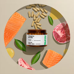 Packaging shot of Nuray Collagenic Burn Elite on white background