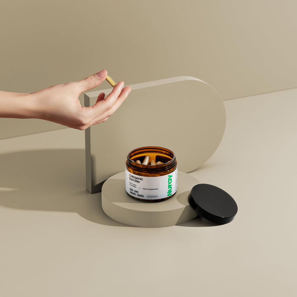 Nutrition facts label for Nuray Collagenic Burn Elite