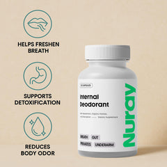 Close-up of Nuray bottle label