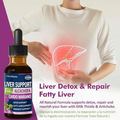 Artichoke and milk thistle liver detox for fatty liver