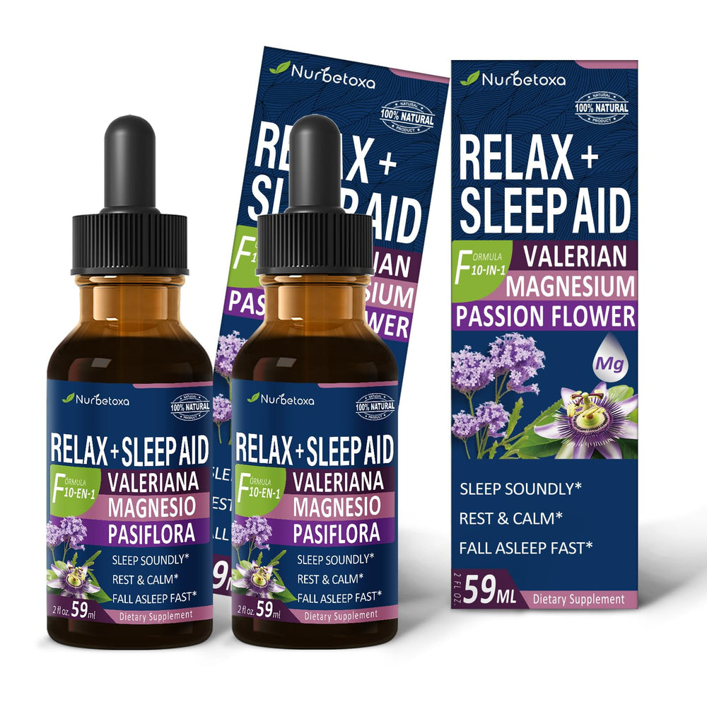 Nurbetoxa Sleep Aid Drops 4oz bottle on white background