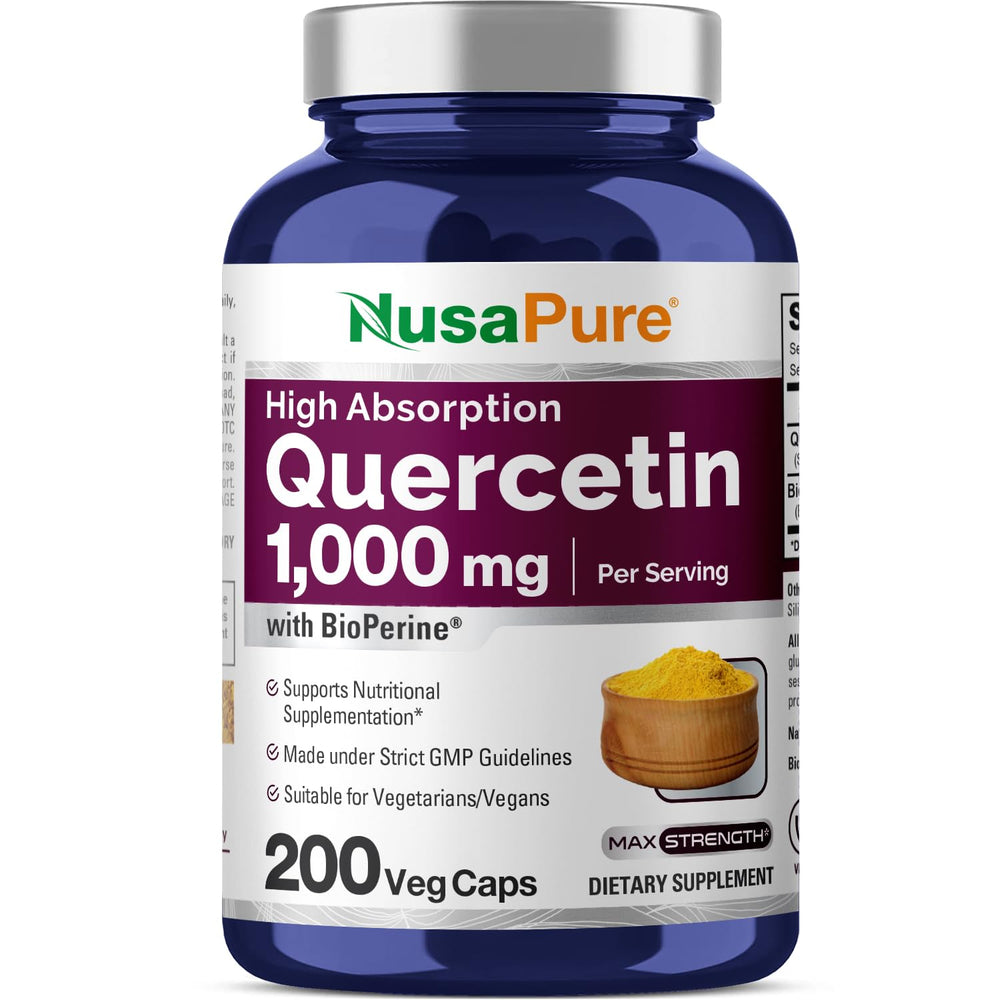 NusaPure Quercetin 1000mg bottle label