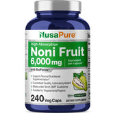 NusaPure Noni Fruit 6,000mg capsule bottle front