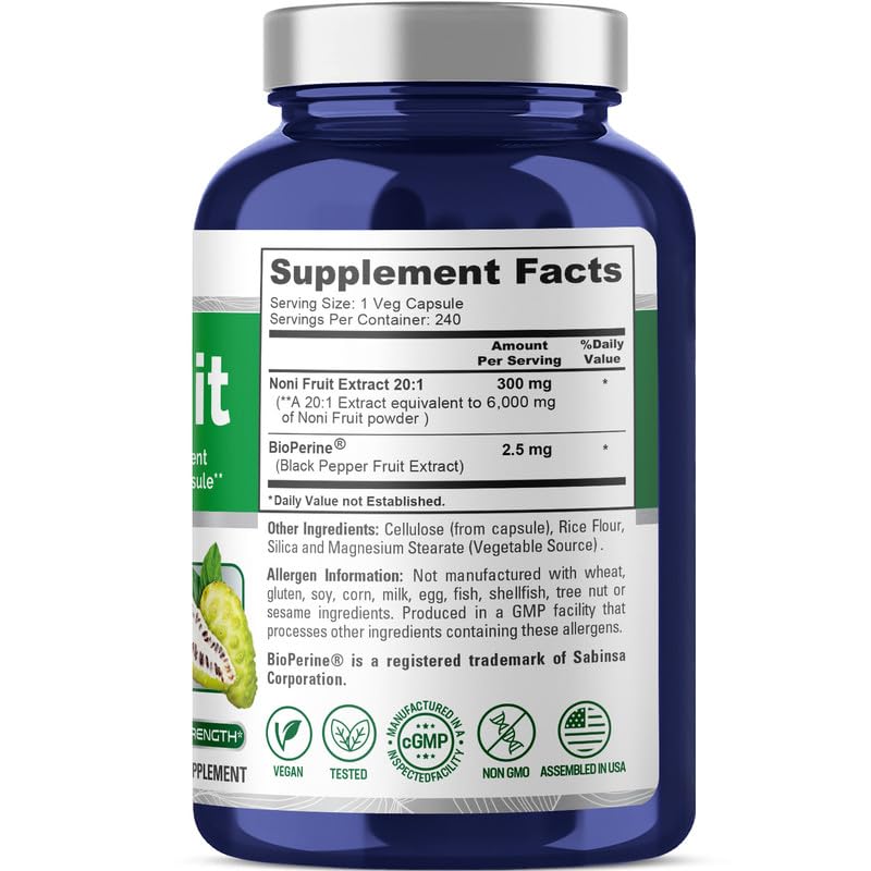 Noni fruit powder and 20:1 extract visual
