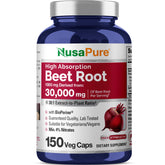 NusaPure Beet Root 30:1 Extract bottle label