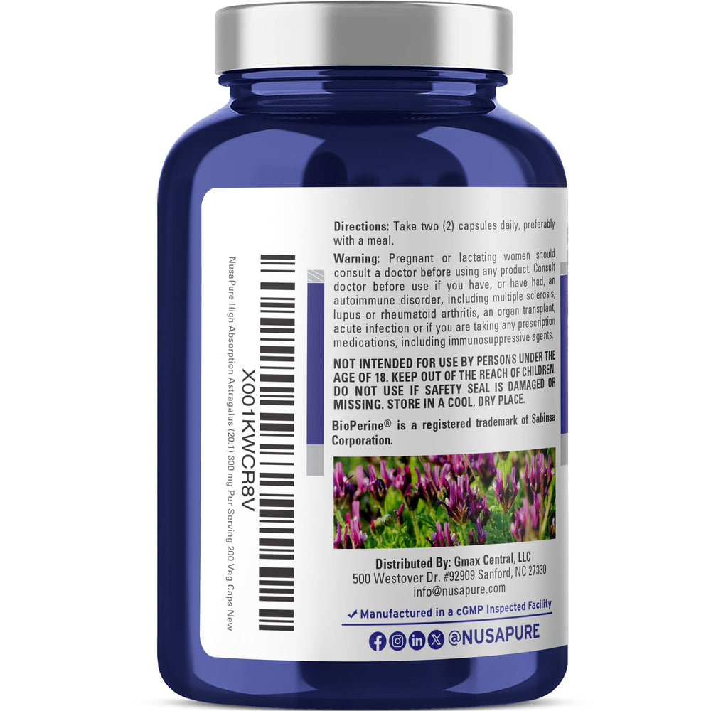 Bottle of 200 veggie capsules