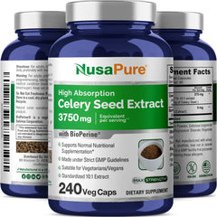 Manufacturing facility with cGMP certification for Celery Seed Capsules