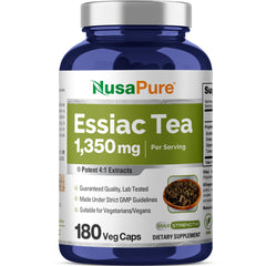 NusaPure Essiac Tea bottle front label