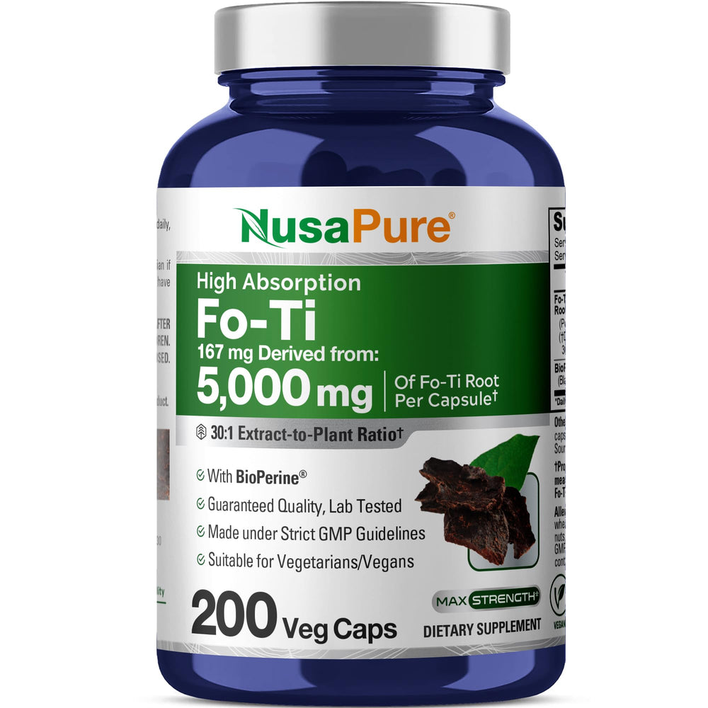 NusaPure Fo-Ti 30:1 extract, 167 mg per veggie capsule