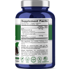 NusaPure Fo-Ti 30:1 extract bottle with 200 vegan capsules