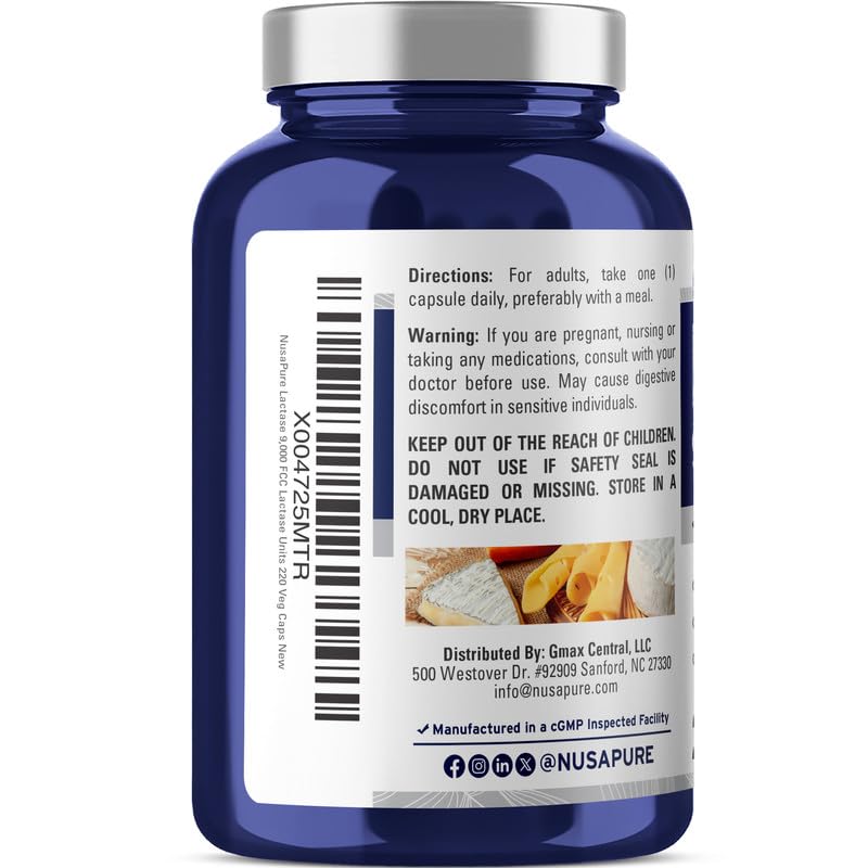 Close-up image of Lactase 9000 FCC capsules