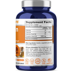 Close-up of NusaPure Pumpkin Seed Oil 1000mg softgels