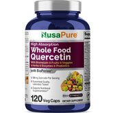 NusaPure Quercetin with Bromelain 500mg bottle front