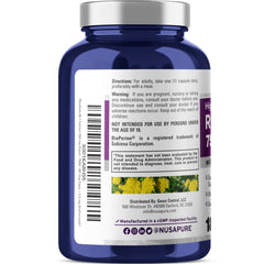 NusaPure Rhodiola Rosea 30:1 extract label shows premium potency.