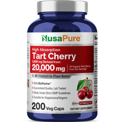 NusaPure Tart Cherry 20:1 Extract bottle label