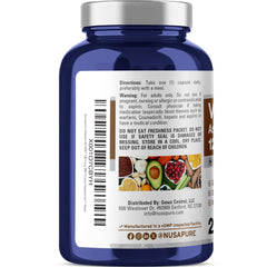 NusaPure Vitamin K2 MK-7 120 mcg 200 veggie caps bottle and label