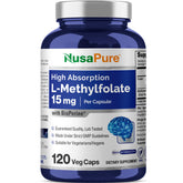 NusaPure L-Methylfolate 15mg bottle front label