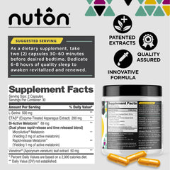 Illustration of 2-stage MicroActive Melatonin release