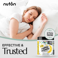 Nuton Happy Dreams packaging showing 60 capsules