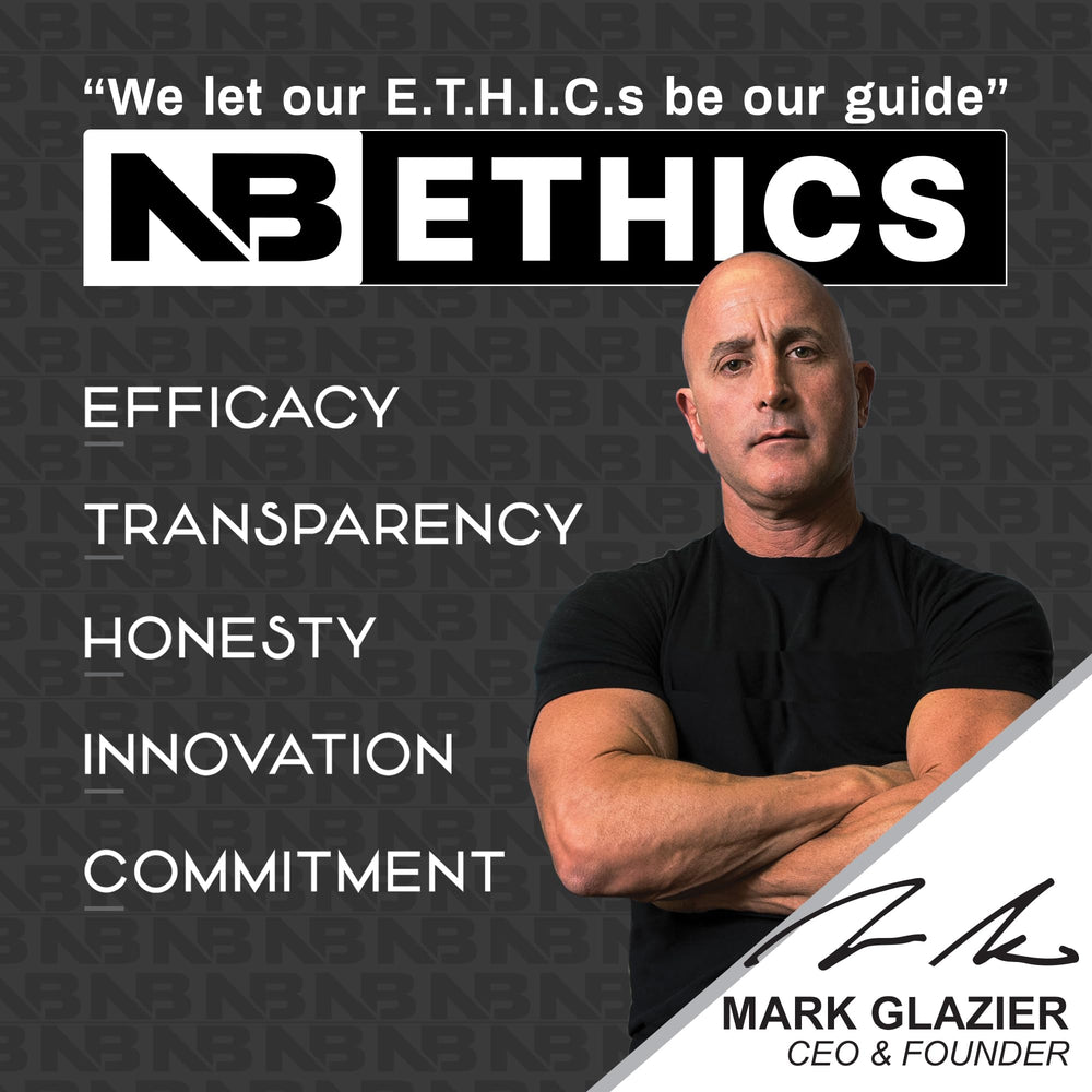 NutraBio packaging highlighting no fillers, additives, or artificial colors