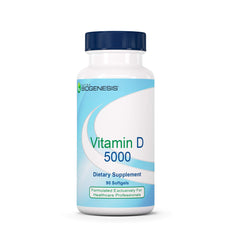 Nutra BioGenesis Vitamin D 5000 IU softgel bottle front view