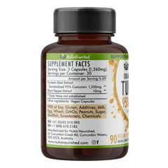 Australian-made Nutra Nourished turmeric-curcumin label on bottle
