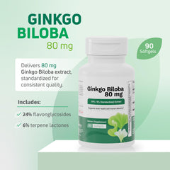Bottle cap and label of Nutra Nutrition Ginkgo Biloba 80 mg