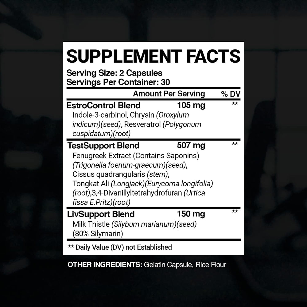 Nutra Simple PCT capsules-closeup showing easy daily capsules for recovery and consistency.