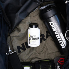 Third-party testing certification badge on NutraBio product