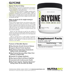 NutraBio glycine powder lifestyle shot during daily recovery routine