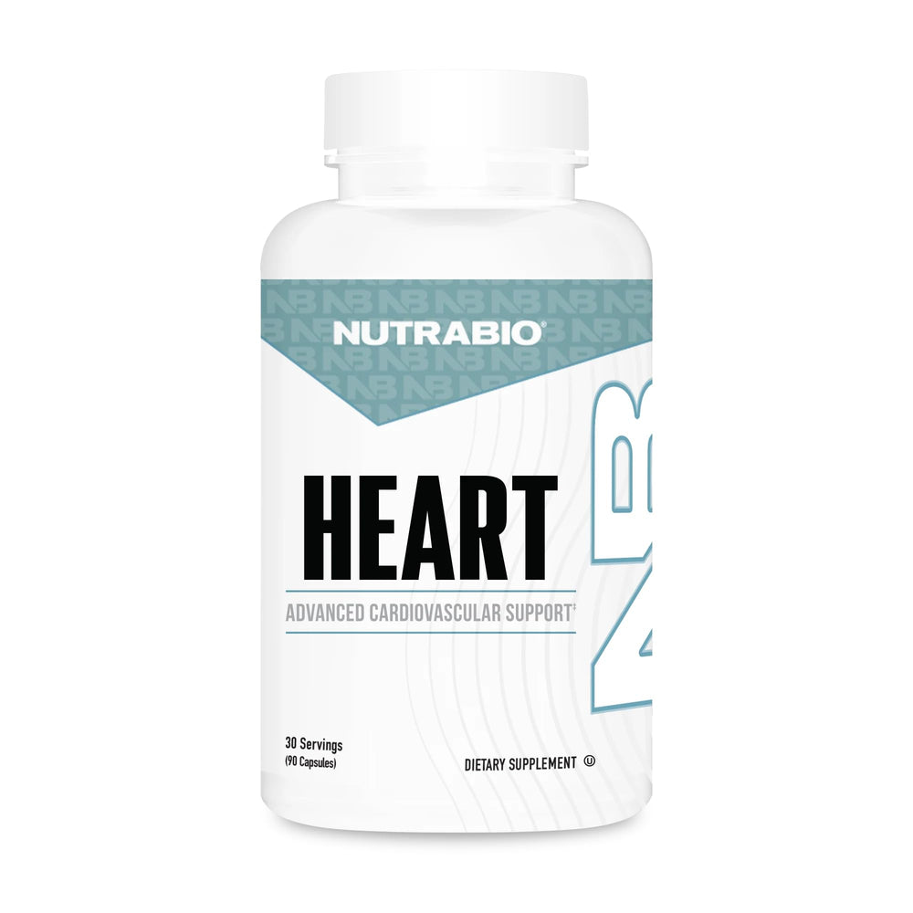 NutraBio Heart bottle with 90 capsules
