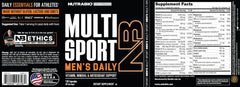 Graphic showing 33 vitamins and minerals in Multisport for Men