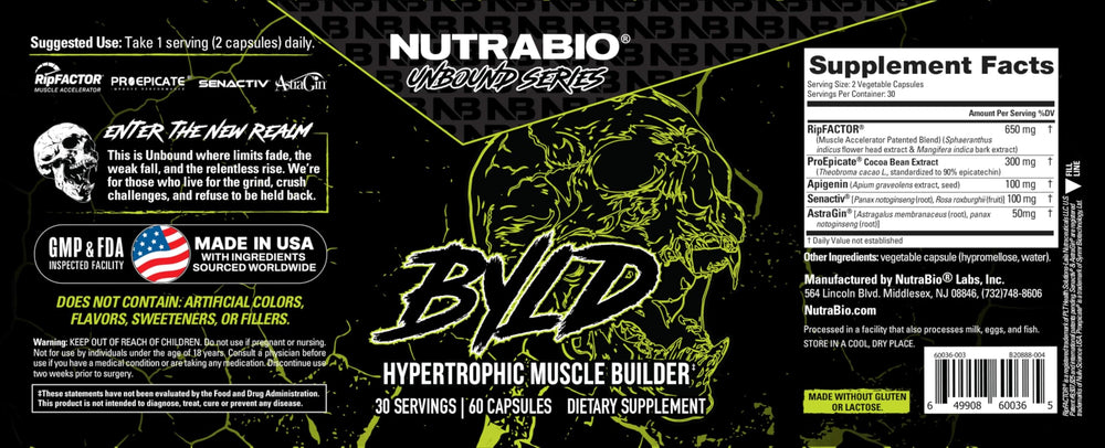 NutraBio Unbound BYLD recovery-focused image implying growth potential.