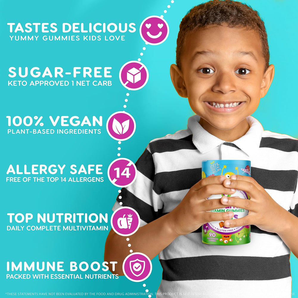 Kids immune support and healthy development graphic