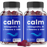 NutraChamps Calm Gummies bottle shown as hero image