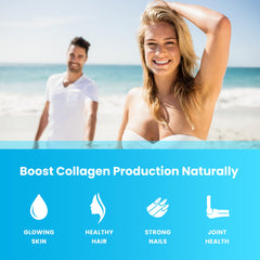 Illustration of benefits: hair, skin, nails and joints