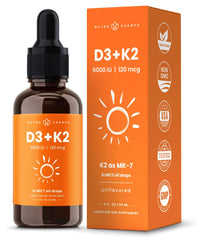 NutraChamps Vitamin D3 K2 Drops bottle with label